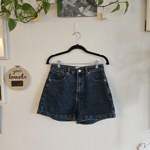 Princess Polly High-Waist Denim Blue Shorts